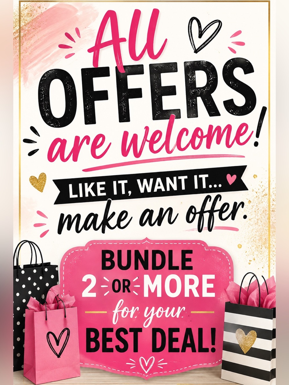 ALL OFFERS WELCOME 🤗🛍️